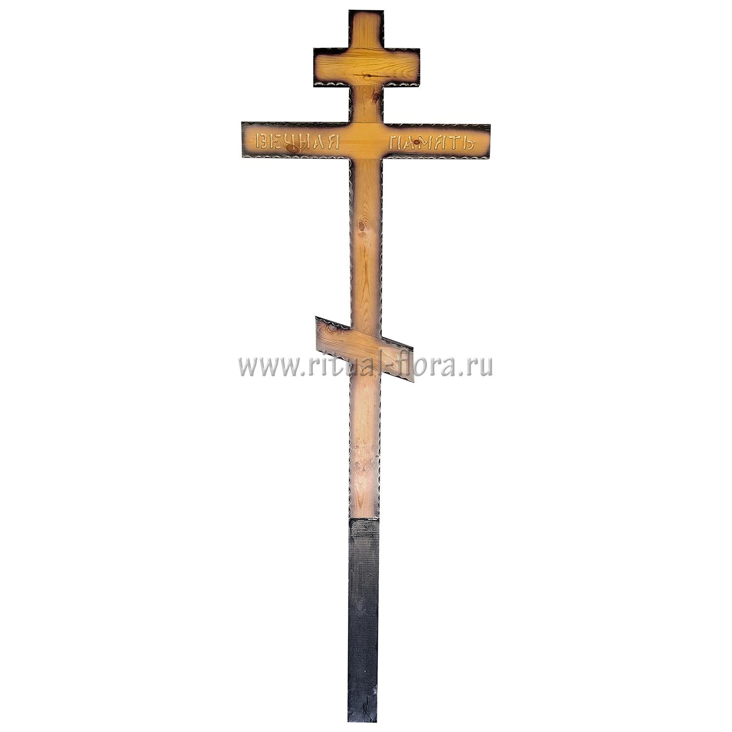 Крест на могилу сосна КМ-БР