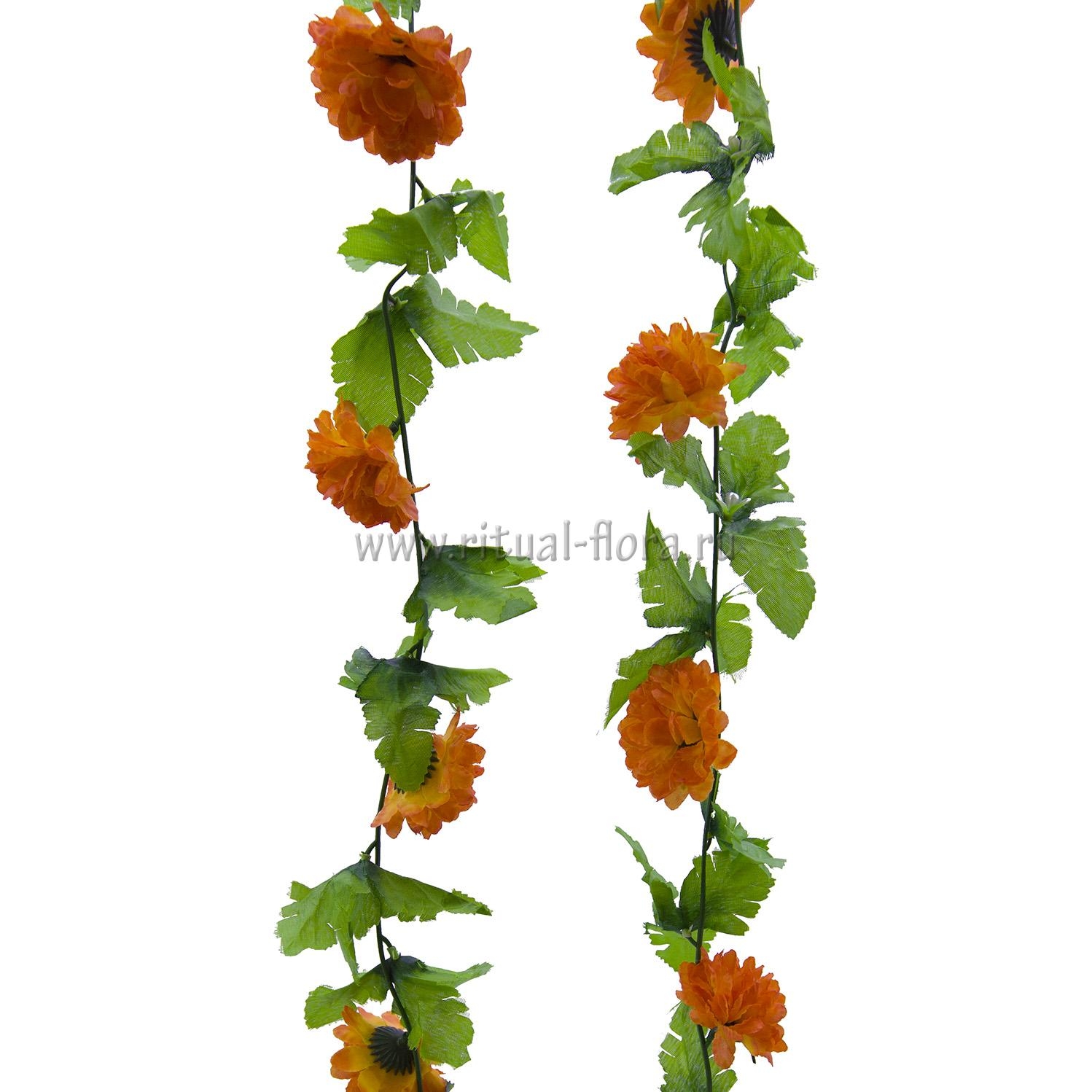 Ветка лиана хризантема (микс 20шт)
